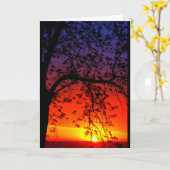 Lake Winnebago Sunset Denken Sie an Sie Karte (Gelbe Blume)