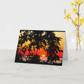 Lake Winnebago Sunset Denken Sie an Sie Karte (Gelbe Blume)