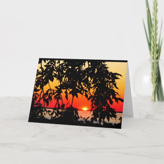 Lake Winnebago Sunset Denken Sie an Sie Karte (Vorderseite)