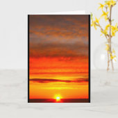 Lake Winnebago Sunset Denken Sie an Sie Karte (Gelbe Blume)