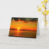 Lake Winnebago Sunset Denken Sie an Sie Karte (Gelbe Blume)