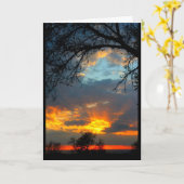 Lake Winnebago Sunset Denken Sie an Sie Karte (Gelbe Blume)