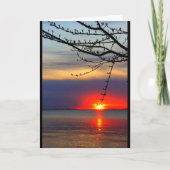 Lake Winnebago Sunset Denken Sie an Sie Karte (Vorderseite)