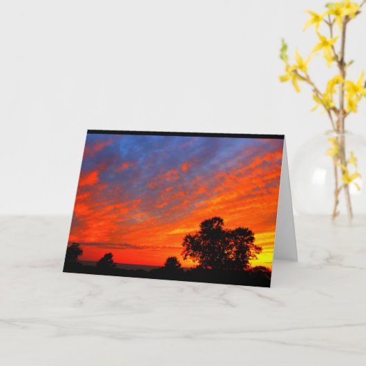 Lake Winnebago Sunset Denken Sie an Sie Karte (Gelbe Blume)