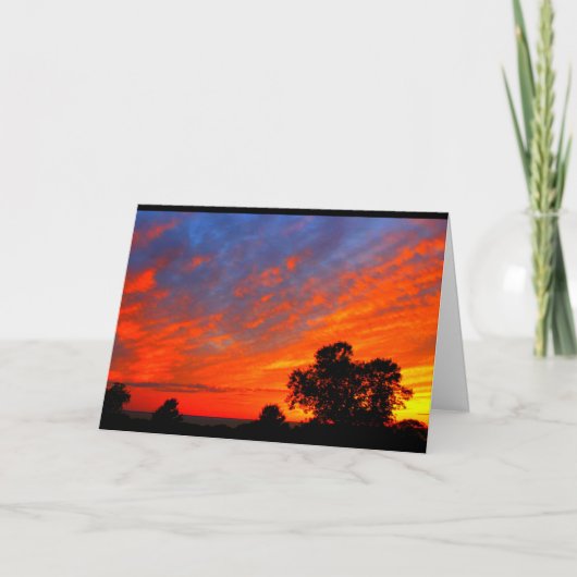 Lake Winnebago Sunset Denken Sie an Sie Karte (Vorderseite)