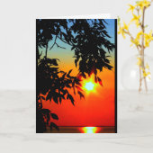 Lake Winnebago Sunset Denken Sie an Sie Karte (Gelbe Blume)