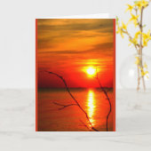 Lake Winnebago Sunset Denken Sie an Sie Karte (Gelbe Blume)