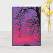 Lake Winnebago Sunset Denken Sie an Sie Karte (Gelbe Blume)