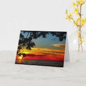 Lake Winnebago Sunset Denken Sie an Sie Karte (Gelbe Blume)