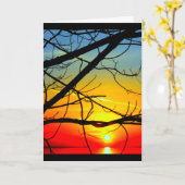 Lake Winnebago Sunset Denken Sie an Sie Karte (Gelbe Blume)