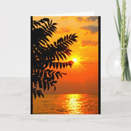 Lake Winnebago Sunset Denken Sie an Sie Karte (Vorderseite)