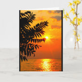 Lake Winnebago Sunset Denken Sie an Sie Karte (Gelbe Blume)