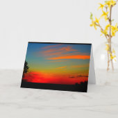 Lake Winnebago Sunset Denken Sie an Sie Karte (Gelbe Blume)