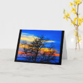 Lake Winnebago Sunset Denken Sie an Sie Karte (Gelbe Blume)