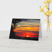 Lake Winnebago Sunset Denken Sie an Sie Karte (Gelbe Blume)