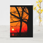 Lake Winnebago Sunset Denken Sie an Sie Karte (Gelbe Blume)