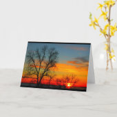 Lake Winnebago Sunset Denken Sie an Sie Karte (Gelbe Blume)