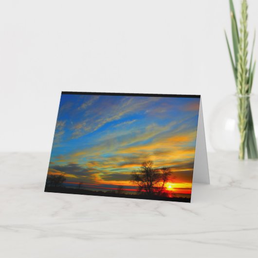 Lake Winnebago Sunset Denken Sie an Sie Karte (Vorderseite)