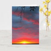 Lake Winnebago Sunset Denken Sie an Sie Karte (Gelbe Blume)