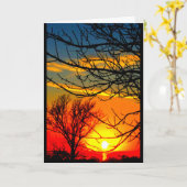 Lake Winnebago Sunset Denken Sie an Sie Karte (Gelbe Blume)