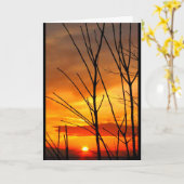 Lake Winnebago Sunset Denken Sie an Sie Karte (Gelbe Blume)