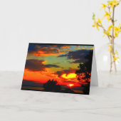 Lake Winnebago Sunset Denken Sie an Sie Karte (Gelbe Blume)