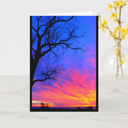 Lake Winnebago Sunset Denken Sie an Sie Karte (Gelbe Blume)