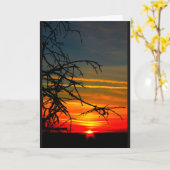 Lake Winnebago Sunset Denken Sie an Sie Karte (Gelbe Blume)