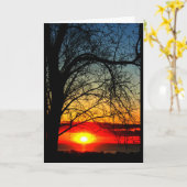 Lake Winnebago Sunset Denken Sie an Sie Karte (Gelbe Blume)