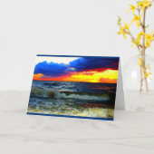 Lake Winnebago Sunset Denken Sie an Sie Karte (Gelbe Blume)