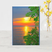 Lake Winnebago Sunset Denken Sie an Sie Karte (Gelbe Blume)