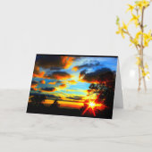 Lake Winnebago Sunset Denken Sie an Sie Karte (Gelbe Blume)