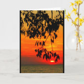 Lake Winnebago Sunset Denken Sie an Sie Karte (Gelbe Blume)