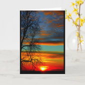 Lake Winnebago Sunset Denken Sie an Sie Karte (Gelbe Blume)