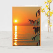 Lake Winnebago Sunset Denken Sie an Sie Karte (Gelbe Blume)