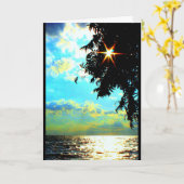 Lake Winnebago Sunset Denken Sie an Sie Karte (Gelbe Blume)