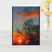 Lake Winnebago Sunset Denken Sie an Sie Karte (Gelbe Blume)