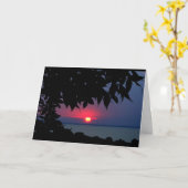 Lake Winnebago Sunset Denken Sie an Sie Karte (Gelbe Blume)