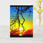 Lake Winnebago Sunset Denken Sie an Sie Karte (Gelbe Blume)