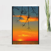 Lake Winnebago Sunset Denken Sie an Sie Karte (Vorderseite)