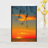 Lake Winnebago Sunset Denken Sie an Sie Karte (Gelbe Blume)