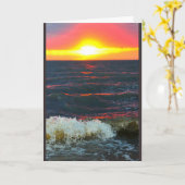 Lake Winnebago Sunset Jede Occasion Card Karte (Gelbe Blume)