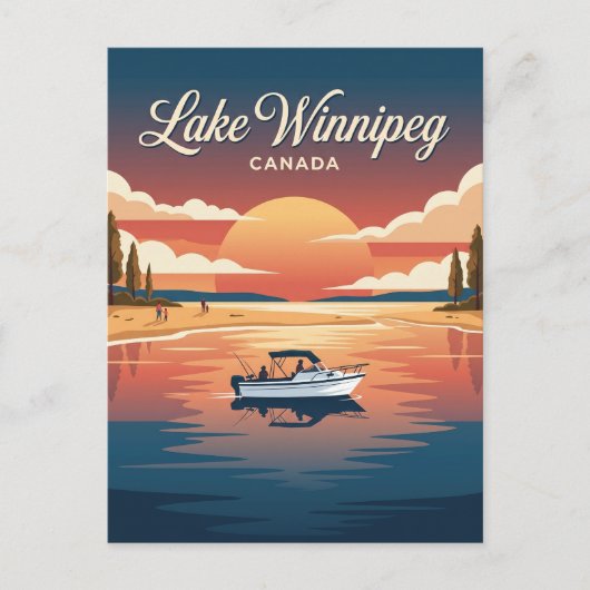 Lake Winnipeg Kanada Postkarte (Vorderseite)