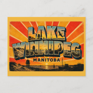 Lake Winnipeg Manitoba Binnenmeer Postkarte