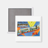 Lake Winnipesaukee #2 New Hampshire NH Old Travel Magnet (Vorderseite/Rückseite)