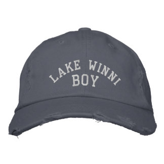 Lake Winnipesaukee: LAKE WINNI BOY Custom Hat Bestickte Baseballkappe