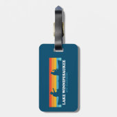 Lake Winnipesaukee New Hampshire Canoe Gepäckanhänger (Rückseite vertikal)