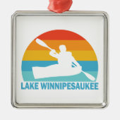 Lake Winnipesaukee New Hampshire Kayak Ornament Aus Metall (Vorne)