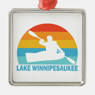 Lake Winnipesaukee New Hampshire Kayak Ornament Aus Metall