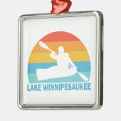 Lake Winnipesaukee New Hampshire Kayak Ornament Aus Metall (Links)